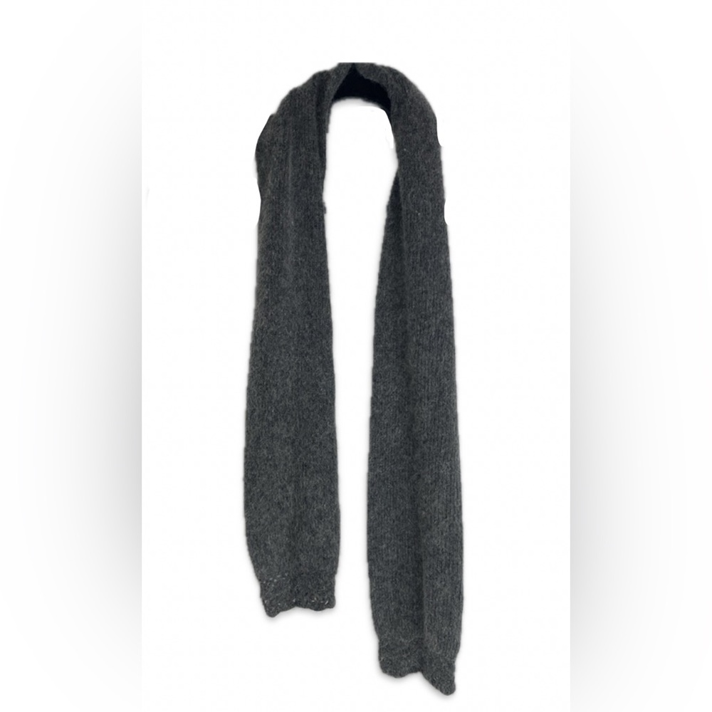 Taille Unique Gray Lambswool Scarf One Size